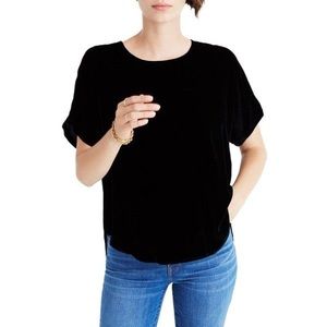 WORN ONCE! Madewell Black Velvet T!